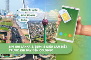 Sim Sri Lanka & eSIM: 5 điều cần biết trước khi bay đến Colombo