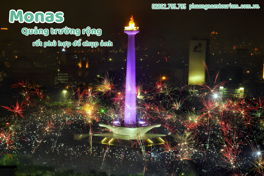 Monas – Điểm check in biểu tượng khi du lịch Jakarta.