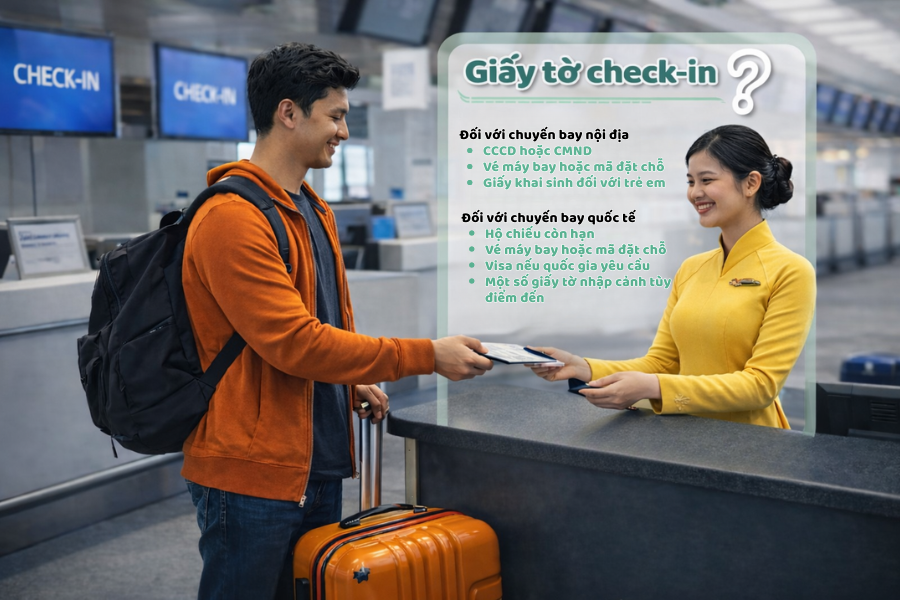 Giấy tờ check-in cần gì?