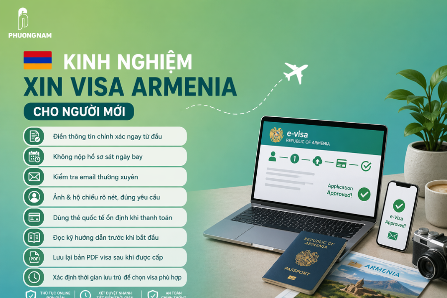Kinh nghiệm xin visa Armenia cho người mới 