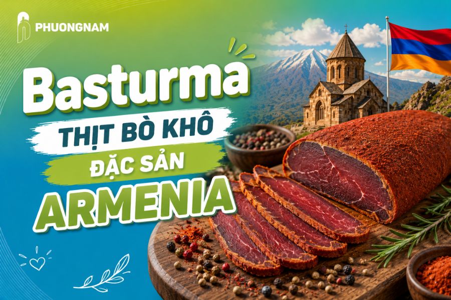 Basturma – Thịt bò khô đặc sản ẩm thực Armenia