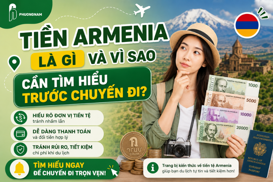 Tiền Armenia là gì và vì sao cần tìm hiểu trước chuyến đi